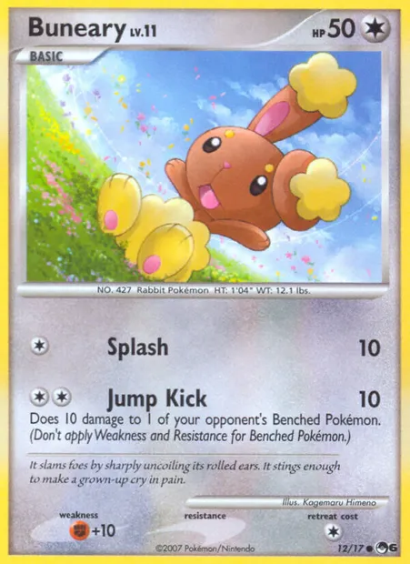 Buneary, Pokémon card P6 12 — POP Series 6 set