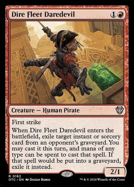Dire Fleet Daredevil, Magic card OTC 162 — Outlaws of Thunder Junction Commander set