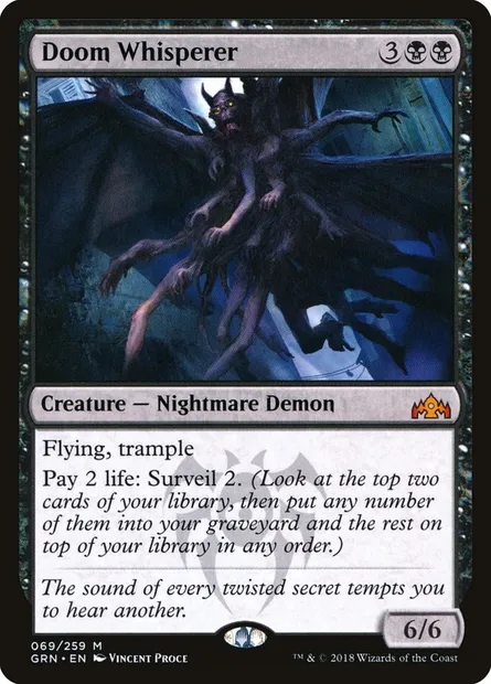 Doom Whisperer, Magic card GRN 69 — Guilds of Ravnica set