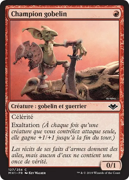 Champion gobelin, carte Magic MH1 127 — extension Horizons du Modern