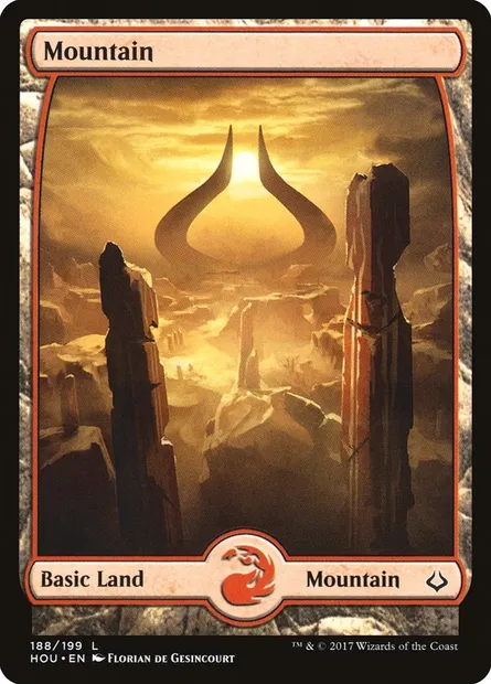 Mountain, Magic card HOU 188 — Hour of Devastation set