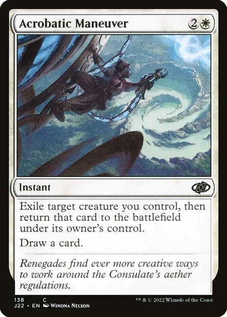 Acrobatic Maneuver, Magic card J22 138 — Jumpstart 2022 set