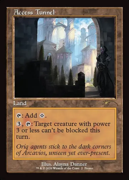 Tunnel d'accès, carte Magic PW26 9 — extension Wizards Play Network 2026