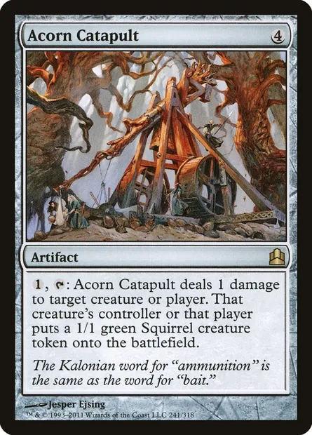 Acorn Catapult, Magic card CMD 241 — Commander 2011 set