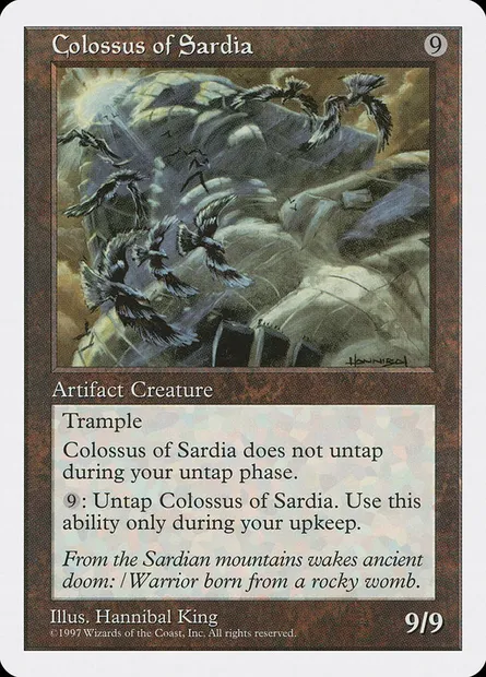 Colossus of Sardia, Magic card 5ED 358 — Fifth Edition set