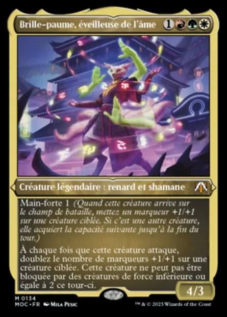 Brille-paume, éveilleuse de l'âme, carte Magic MOC 134 — extension March of the Machine Commander