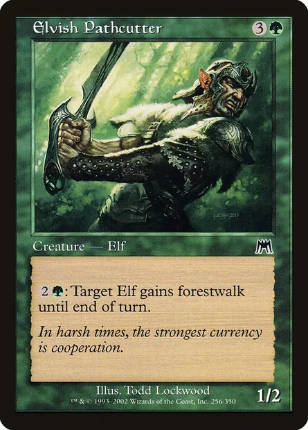Elvish Pathcutter, Magic card ONS 256 — Onslaught set