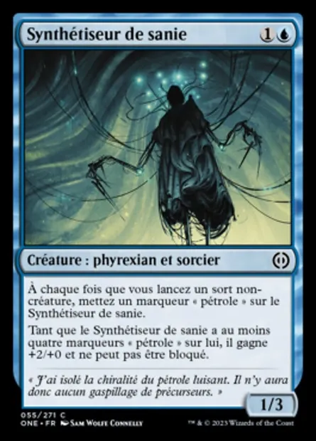 Synthétiseur de sanie, carte Magic ONE 55 — extension Tous Phyrexians