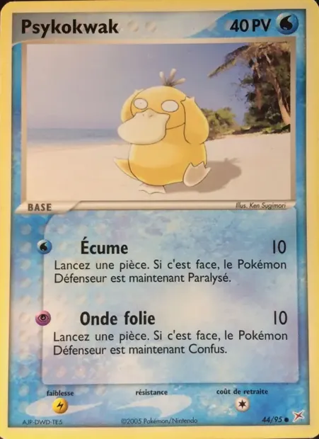 Psykokwak, carte Pokémon MA 44 — extension EX Team Magma vs Team Aqua
