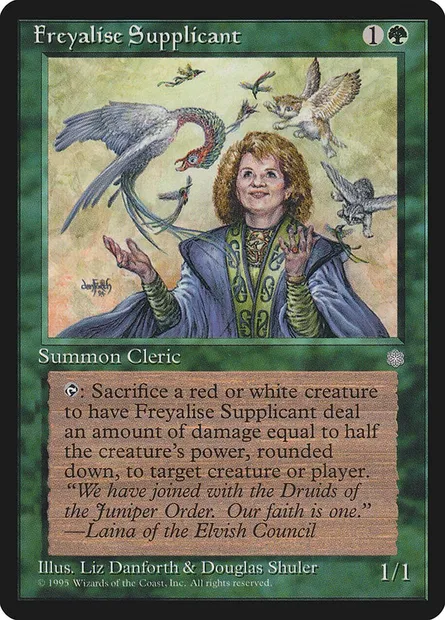 Freyalise Supplicant, Magic card ICE 239 — Ice Age set