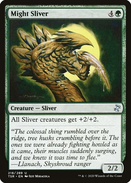 Might Sliver, Magic card TSR 218 — Time Spiral Remastered set