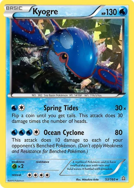 Kyogre, carte Pokémon TDX 053-6 — extension Theme Deck & Blisters Exclusives