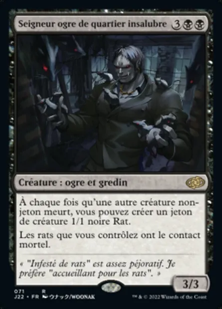 Seigneur ogre de quartier insalubre, carte Magic J22 71 — extension Jumpstart 2022