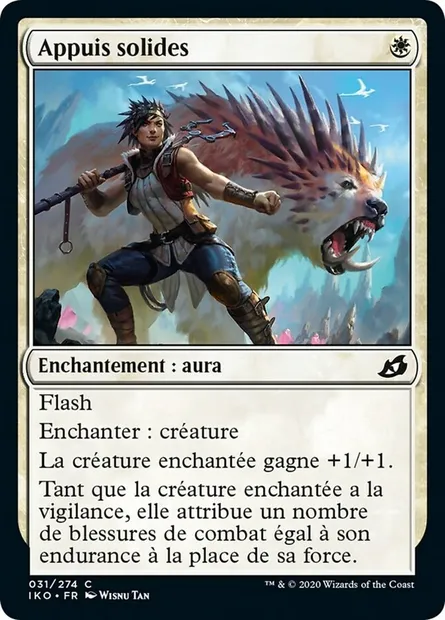 Appuis solides, carte Magic IKO 31 — extension Ikoria: Lair of Behemoths