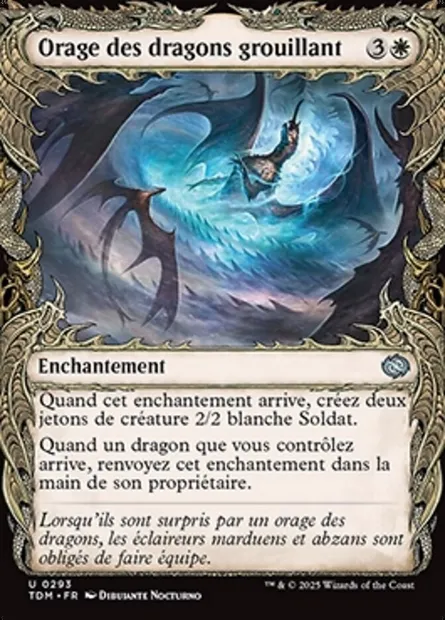 Orage des dragons grouillant, carte Magic TDM 293 — extension Tarkir: Dragonstorm