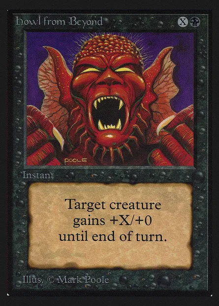 Howl from Beyond, Magic card CEI 112 — Intl. Collectors' Edition set