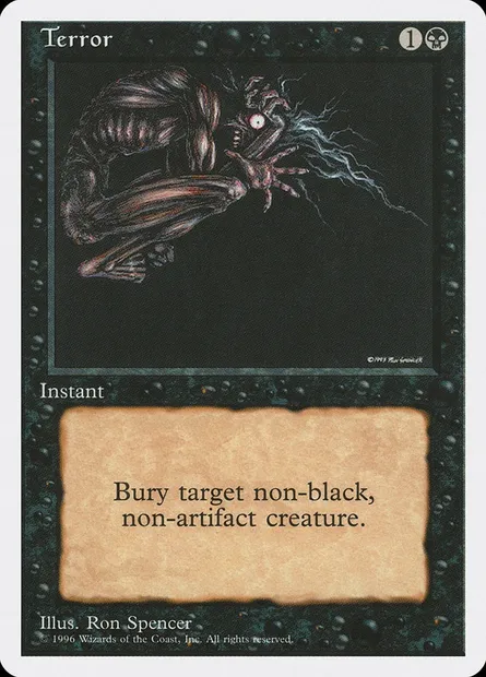 Terror, Magic card ITP 25 — Introductory Two-Player Set set