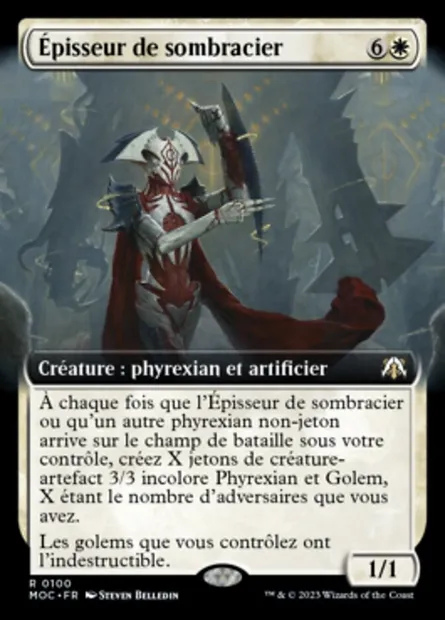 Épisseur de sombracier, carte Magic MOC 100 — extension March of the Machine Commander