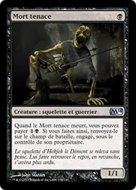 Mort tenace, carte Magic M14 118 — extension Magic 2014