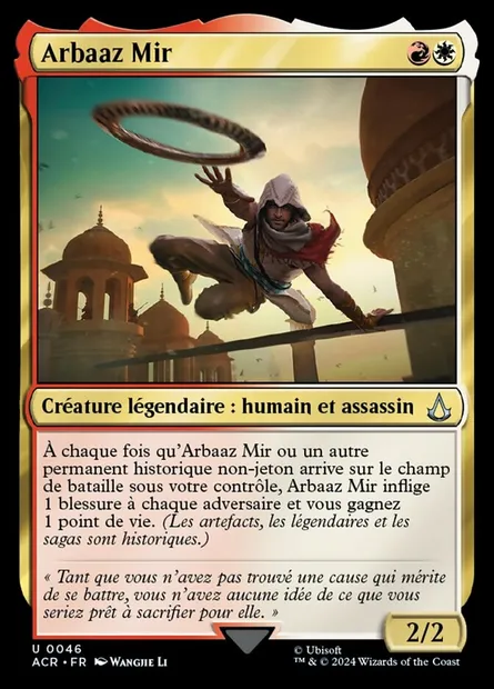 Arbaaz Mir, carte Magic ACR 46 — extension Assassin's Creed