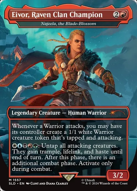 Najeela, la fleur tranchante, carte Magic SLD 1557 — extension Secret Lair Drop