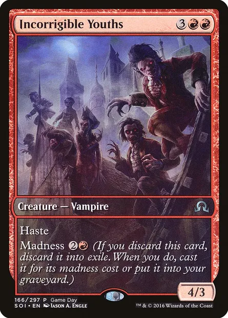 Incorrigible Youths, Magic card PSOI 166 — Shadows over Innistrad Promos set