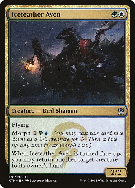 Icefeather Aven, Magic card KTK 178 — Khans of Tarkir set