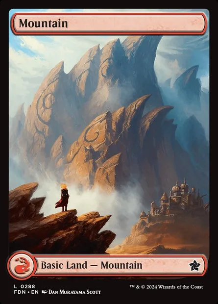 Mountain, Magic card FDN 288 — Foundations set