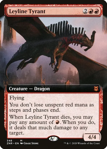 Leyline Tyrant, Magic card ZNR 348 — Zendikar Rising set