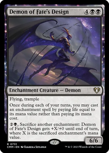 Demon of Fate's Design, Magic card CMM 731 — Commander Masters set