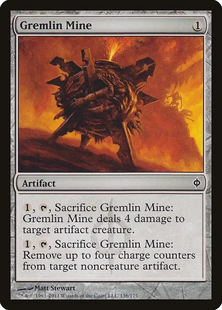 Gremlin Mine, Magic card NPH 136 — New Phyrexia set