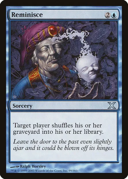 Reminisce, Magic card 10E 99 — Tenth Edition set
