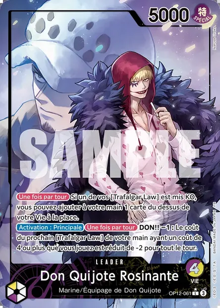 Don Quijote Rosinante, carte One Piece OP12-061 — extension L'HÉRITAGE DU MAÎTRE