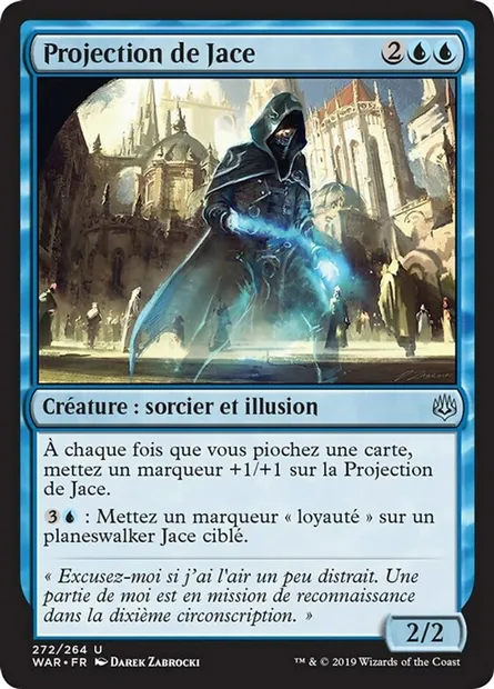 Projection de Jace, carte Magic WAR 272 — extension La guerre des Planeswalkers