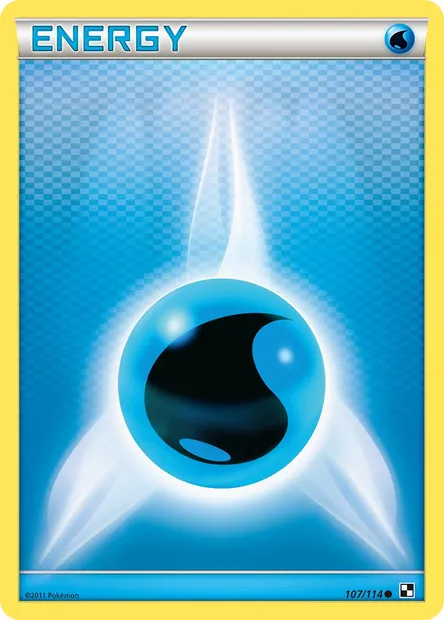 Water Energy, Pokémon card BLW 107 — Black & White set