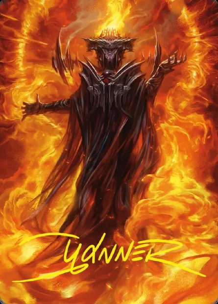 Sauron, the Dark Lord // Sauron, the Dark Lord, carte Magic ALTR 21 — extension Tales of Middle-earth Art Series