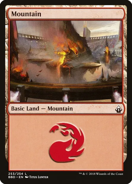Mountain, Magic card BBD 253 — Battlebond set
