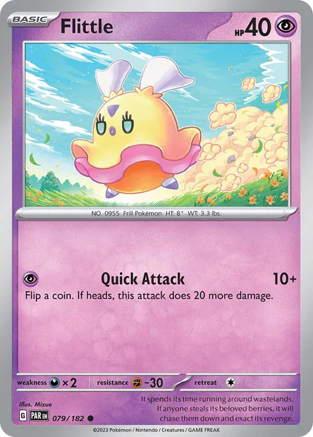 Flittle, Pokémon card PAR 079 — Paradox Rift set