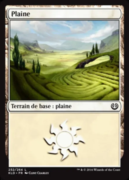 Plaine, carte Magic KLD 252 — extension Kaladesh