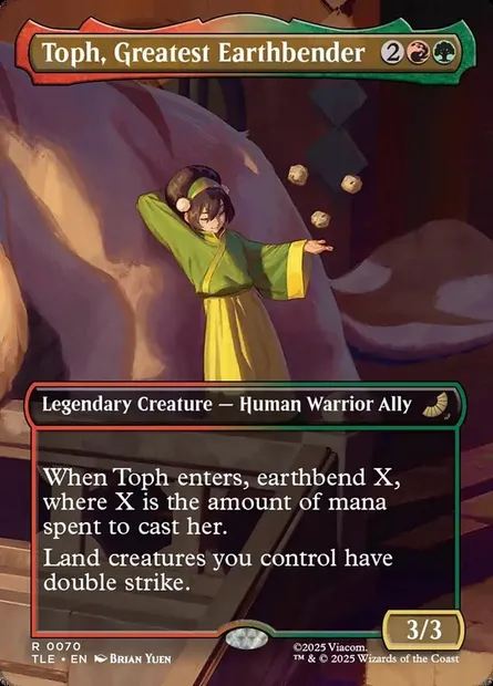 Toph, Greatest Earthbender, Magic card TLE 70 — Avatar: The Last Airbender Eternal set