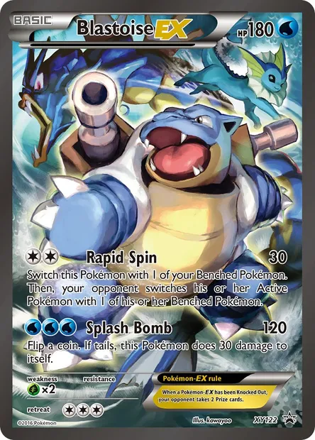 Blastoise EX, Pokémon card XY 122 — XY Black Star Promos set