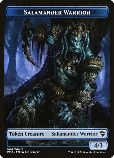 Salamander Warrior, carte Magic TCMR 4 — extension Commander Legends Tokens