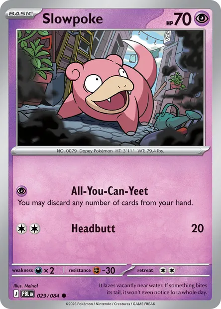Slowpoke, Pokémon card PBL 029 — Pitch Black set