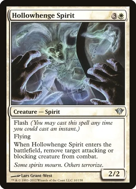 Hollowhenge Spirit, Magic card DKA 10 — Dark Ascension set