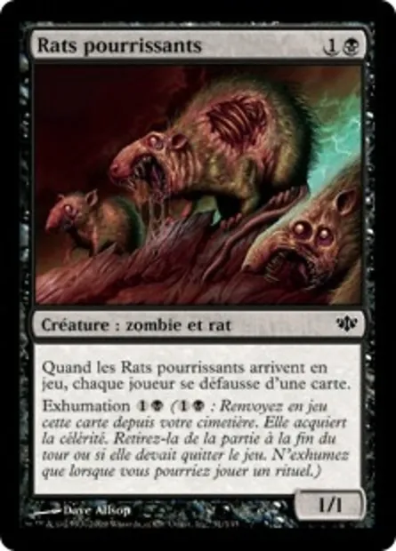 Rats pourrissants, carte Magic CON 51 — extension Conflux