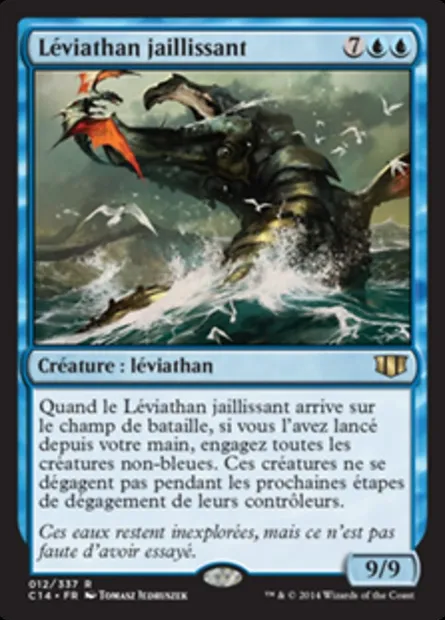 Léviathan jaillissant, carte Magic C14 12 — extension Commander 2014