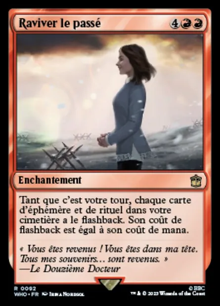 Raviver le passé, carte Magic WHO 92 — extension Doctor Who
