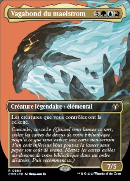 Vagabond du maelstrom, carte Magic CMM 684 — extension Commander Masters