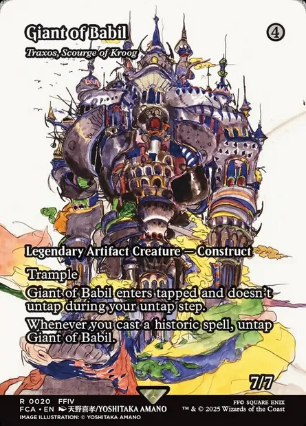 Traxos, Scourge of Kroog, Magic card FCA 20 — Final Fantasy: Through the Ages set