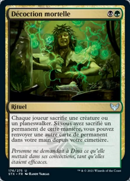 Décoction mortelle, carte Magic STX 176 — extension Strixhaven: l'Académie des Mages